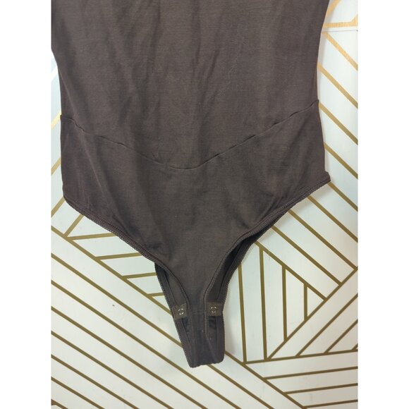 LISANZA Women's Bodysuit Vintage Long Sleeve Brown USA SIZE 36 - Picture 7 of 7